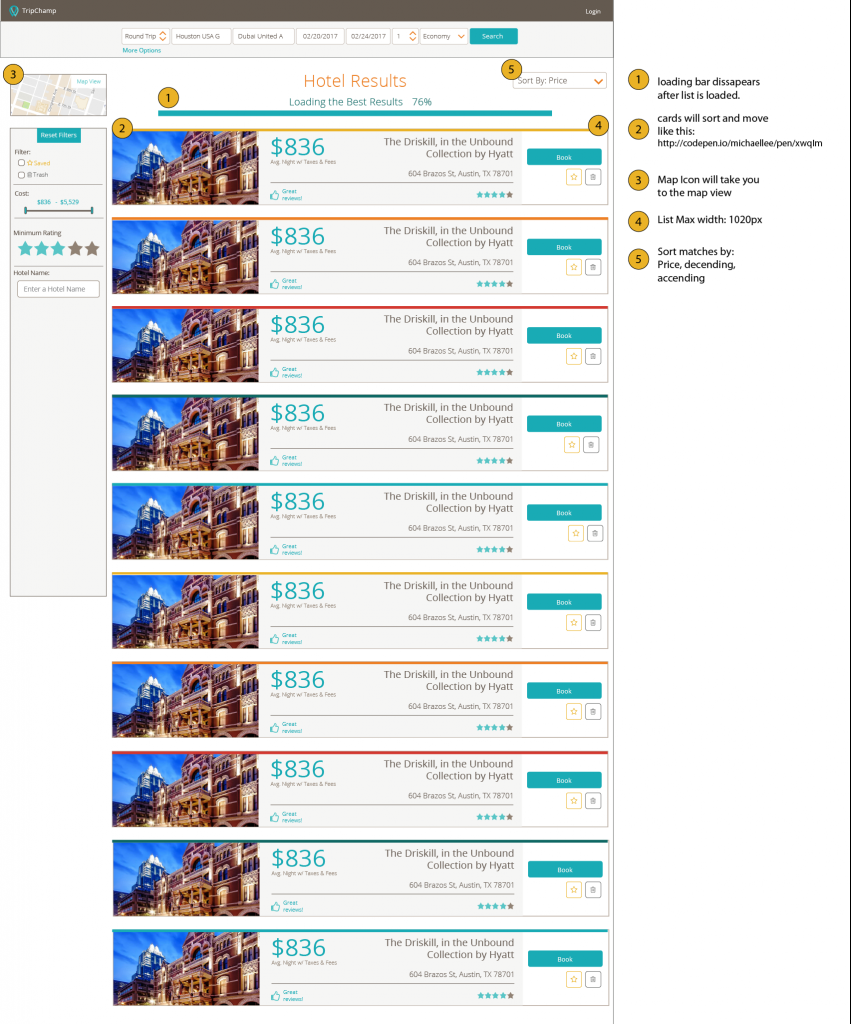 TripChamp — UI/UX Style Guide screenshot 2